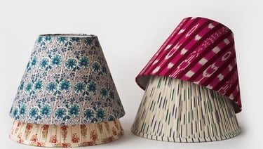 Printed and plated soft fabric shades
