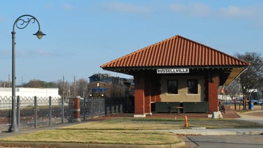 Train Depot, Russellville, AR - Photo by Philippe Y. Van Houtte