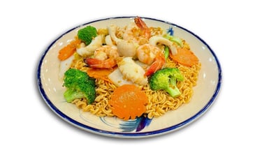 Mì xào hải sản