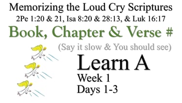 Learn A (Days 1-3)