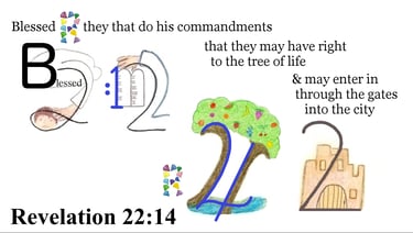 Revelation 22:14 Blessed are they that do his commandments, that they may have right to the tree...