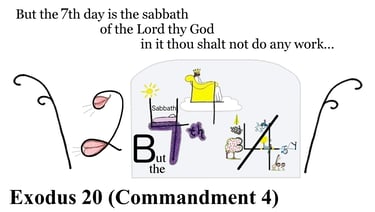 Exodus 20:10 But the seventh day is the sabbath of the Lord thy God: in it thou shalt not ...