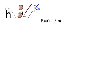 Exodus 21:6 Say 1st words