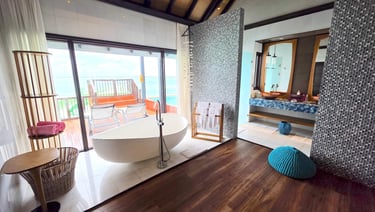 Ozen Life Maadhoo Maldives overwater wind villa with pool