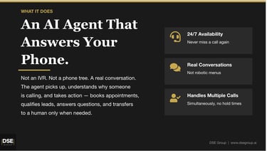 AI voice agent answering calls 24/7 with real conversations