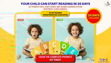 LevelUp Online Education phonics reading kit helping children improve reading skills.