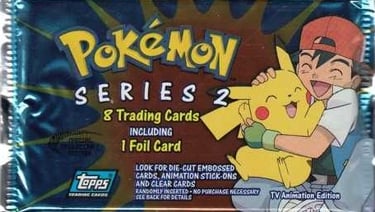 booster pack Topps Pokémon series 2 US Sacha Pikachu