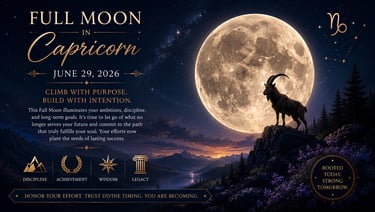 Full moon in Capricorn