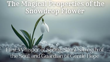 The Magical Properties of the Snowdrop Flower