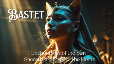 Bastet: Enchantress of the Sun and Sacred Protector of the Home