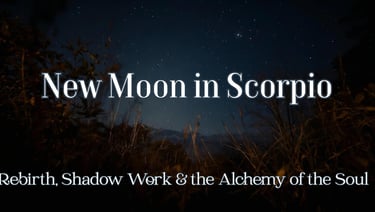 New Moon in Scorpio | November 19, 2025