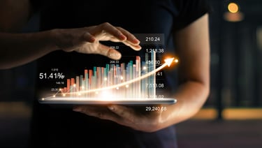 Main avec graphes de croissance