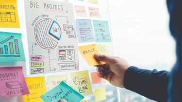 Stratégie avec post it