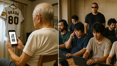 特殊詐欺をしている側とされている側の画像