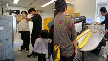 子ども向け職場見学・仕事体験イベントの様子