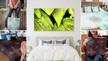 collage of photos , duvet cover, throw pillows, fleece blanket, canvas print, tote bag  
