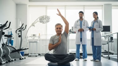 Yoga-based cardiac rehabilitation showing improved heart health in patients
