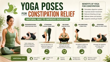 yoga possess to improve digestion and support natural bowel movements.