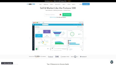 AgileCRM Homepage