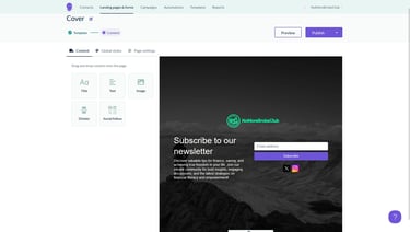 Landing Page  EmailOctopus