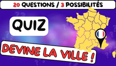 Vignette d'un quiz sur les villes de France