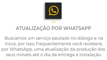 Ícone do WhatsApp para acompanhamento da produção dos móveis