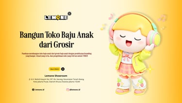 Bangun Toko Baju Anak dari Grosir