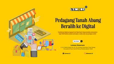 Pedagang Tanah Abang Beralih ke Digital
