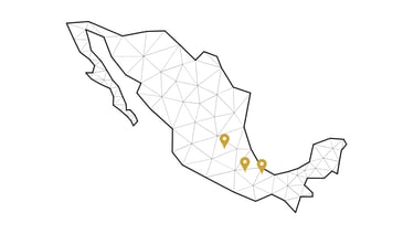 a map of mexico with pinpoint pinpoint pinstripe pinstripe