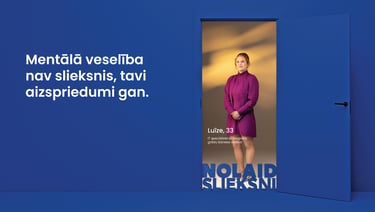 Kampaņas varone Luīze. Apraksts zemāk tekstā.