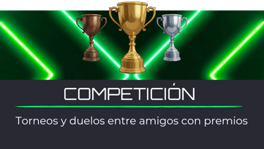 Competición: duelos flash, 1vs1 con amigos, torneos por clanes