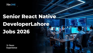 724.ONE Senior React Native Developer Job Lahore 2026