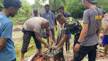 Pembangunan RTLH di Desa Longgar Apara