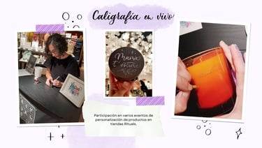 Caligrafía en vivo para el Día de la Madre en Rituals.