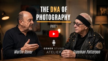 Martin Osner in discussion with Freeman Patterson about the DNA of Photography on YouTube.