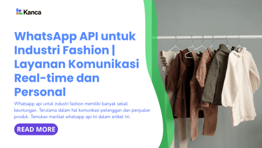 whatsapp api untuk industri fashion