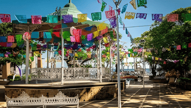 Praça da Zona Romântica, Puerto Vallarta, México.