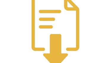 Download arrow over document icon
