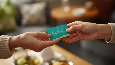 Give someone the perfect gift, a GloSmilz Gift Card