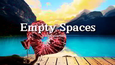 'Empty Spaces' video thumbnail, nature, broken heart and a rose