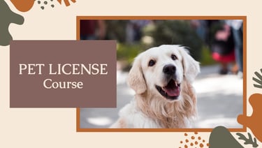 Pet License Course