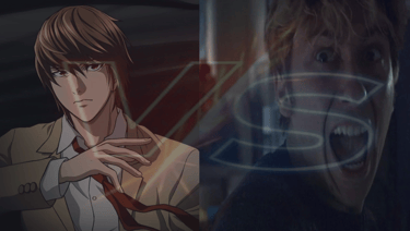 Protagonist Light Yagami from the Death Note anime versus its live action version made by netflix
