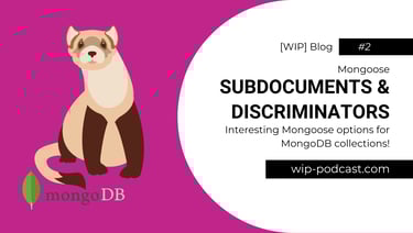 Mongoose illustration and mongoDB logo blog banner - blog