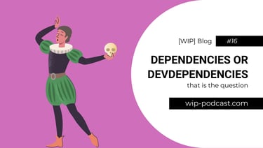 illustrated person dramatically holding out a skull - blog title - wip-podcast.com