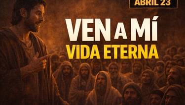 Evangelio de hoy JUEVES 23 de Abril de 2026