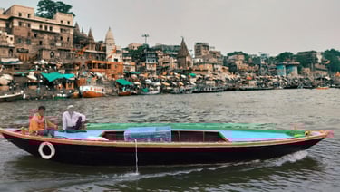 Evening Boat Ride from Dashashwamedh Ghat (33 Ghats Approx. 5 Km Round)