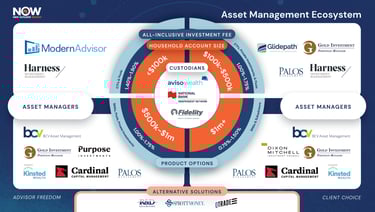a PDF of the NOW ecosystem showing the relationship between client and portfolio manager