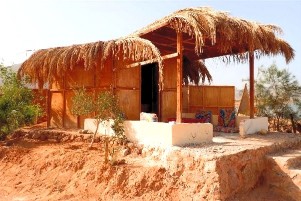 Bungalow Bedouin Star, privé badkamer en airco, Ras Shitan.