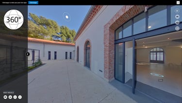 Loft de luxe photographié en grand angle et visité en 360° dans le 83