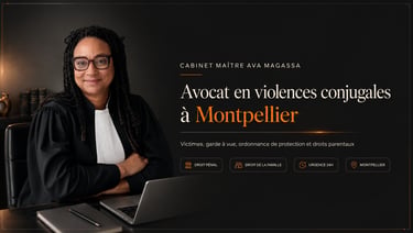 Avocat violences conjugales Montpellier | Victime & défense maitre ava magassa barreau de montpellie